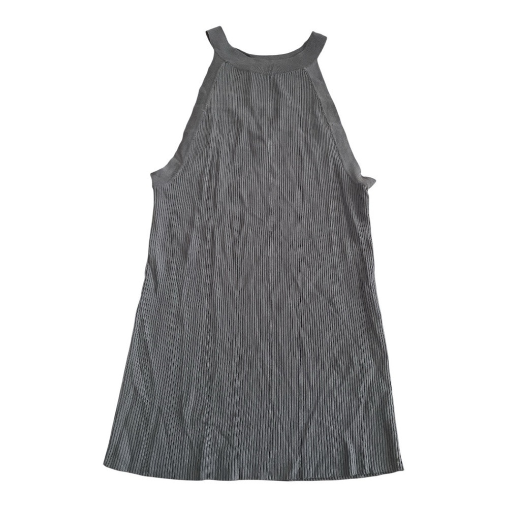Zara Taupe Ribbed Knit Top